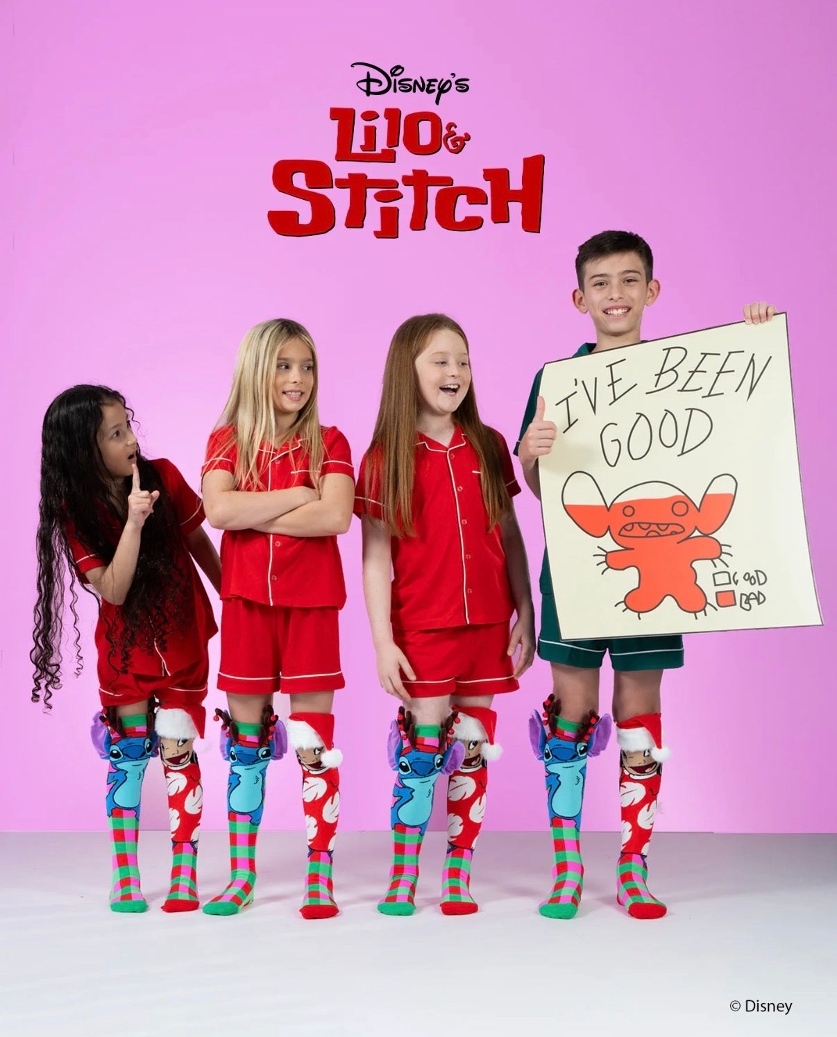 Lilo & Stich Christmas Socks