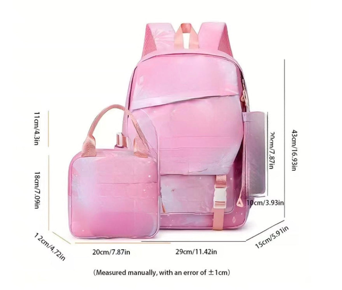 Judy & Nick 3-Piece School Bag Set, Sky Blue