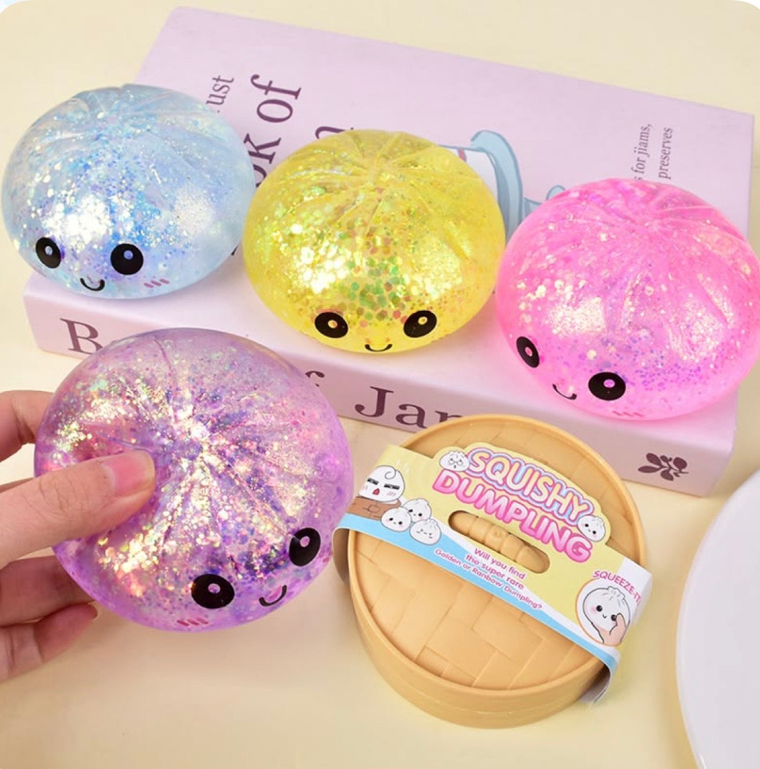 Dumpling Glitter Squishy