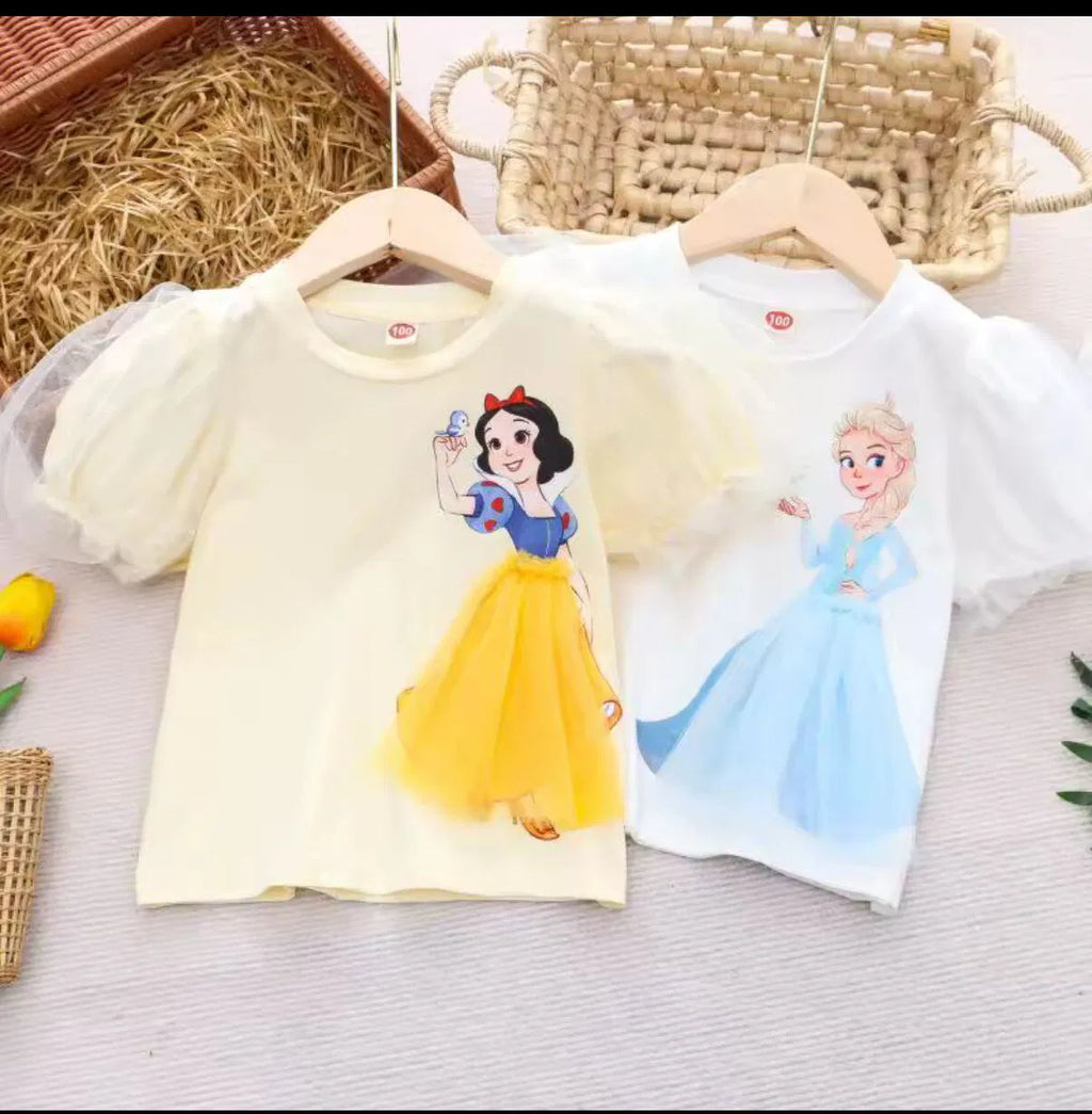 3D Snowwhite t-shirt in yellow color