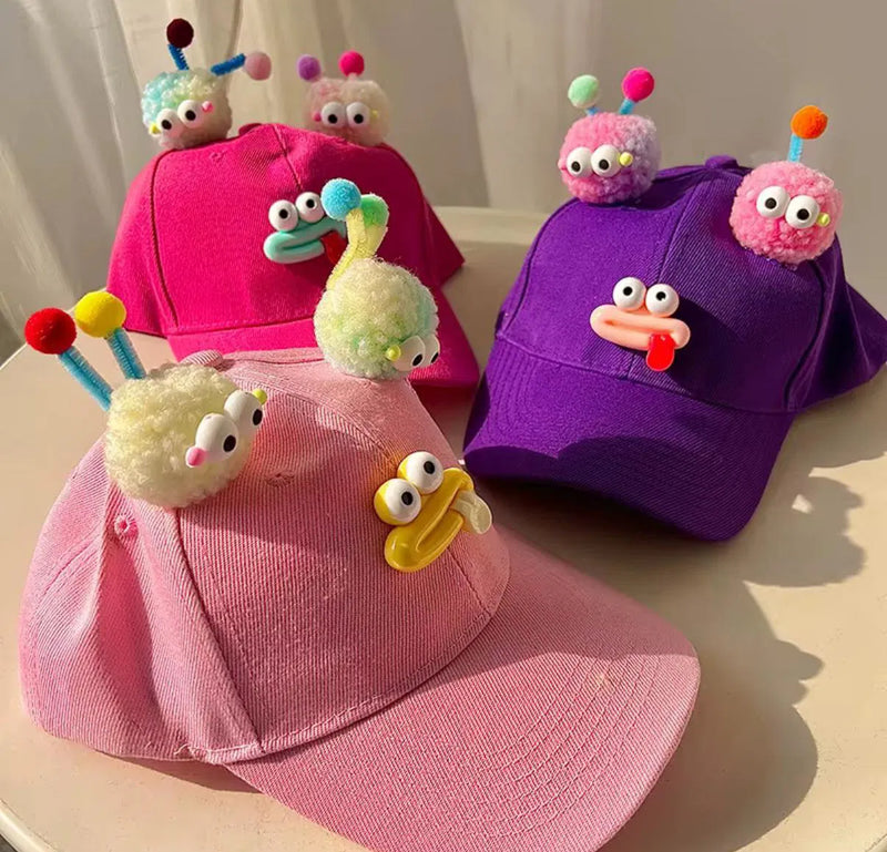 3D Googly-Eye Characters Cap