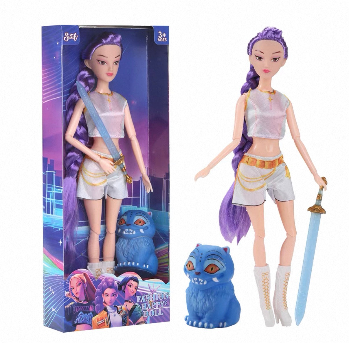 Rumi Singing Doll with Demon& Sword
