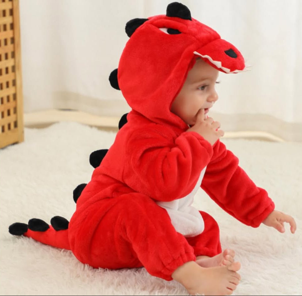 Dinosaur Hooded Jumpsuit, Baby & Kids