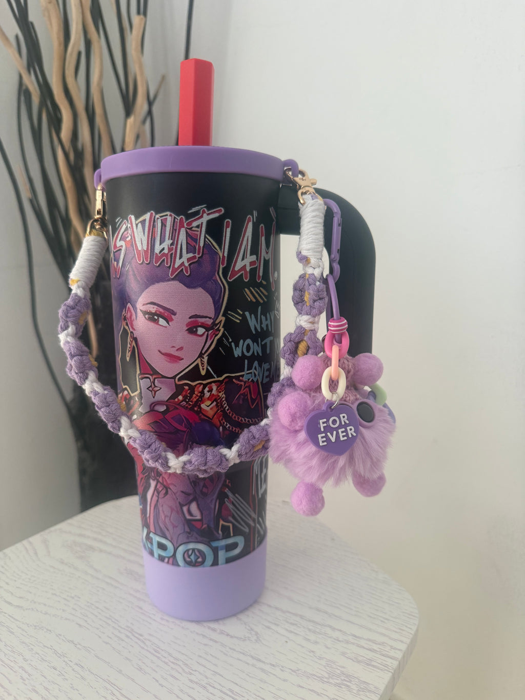 K-Pop Tumbler with Accessories