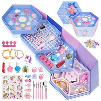 Mermaid 4-in-1 Kids Makeup & Jewelry Set