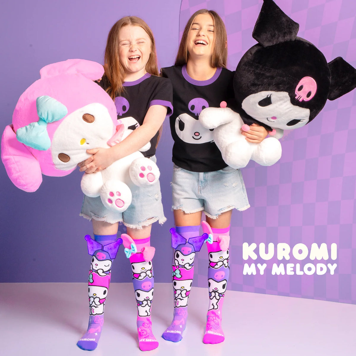 Madmia Kuromi & My Melody 3D Socks
