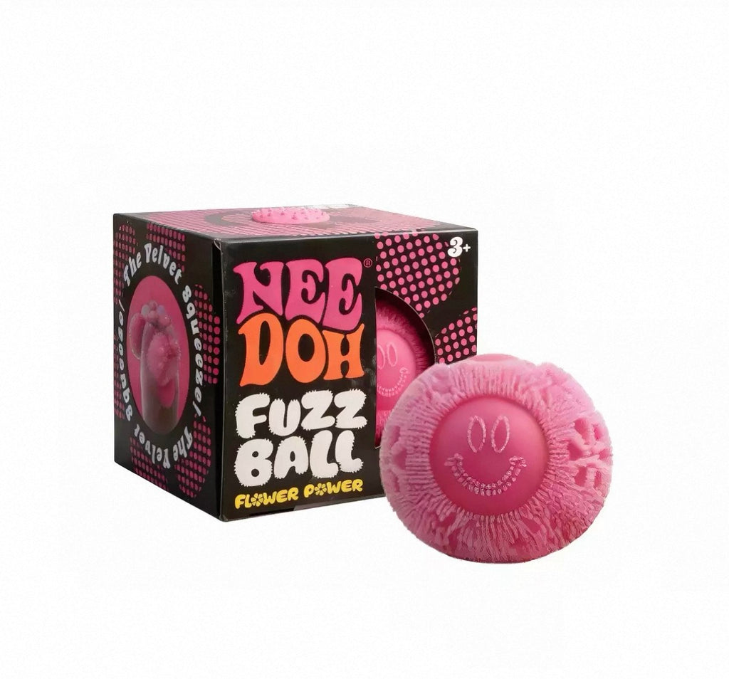 Needoh Fuzz Smiley Ball Nice Cube