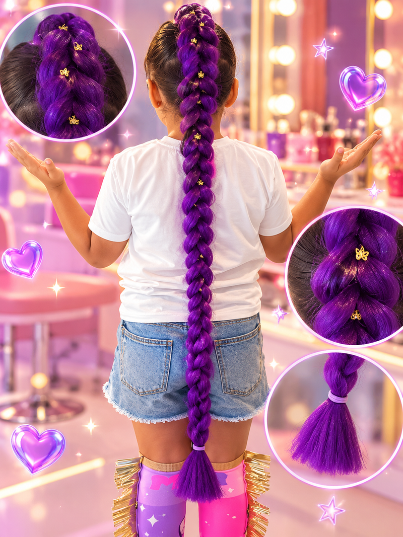 Rumi Purple Braid Extension 95 cm