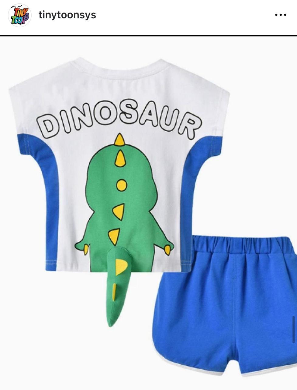 Dinosaur 3D T-shirt & Shorts Set