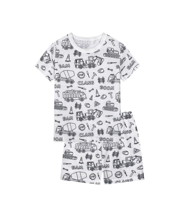 Engineering Vehicles Colouring Pyjamas