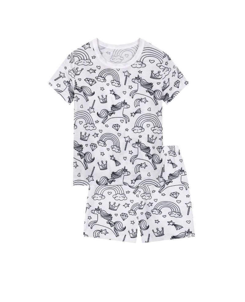 Rainbow Unicorn Colouring Pyjamas, Long Sleeve