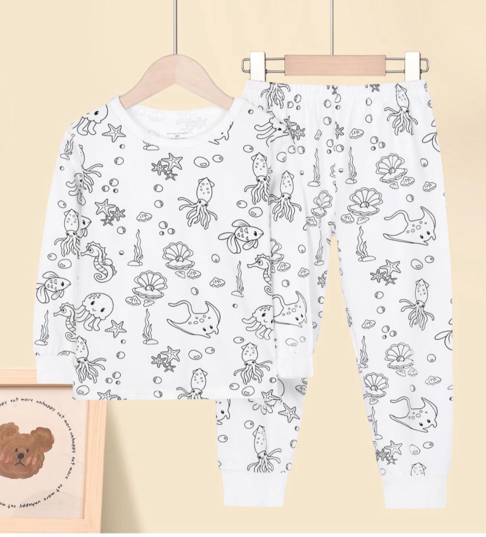 Marine Life Colouring Pyjamas