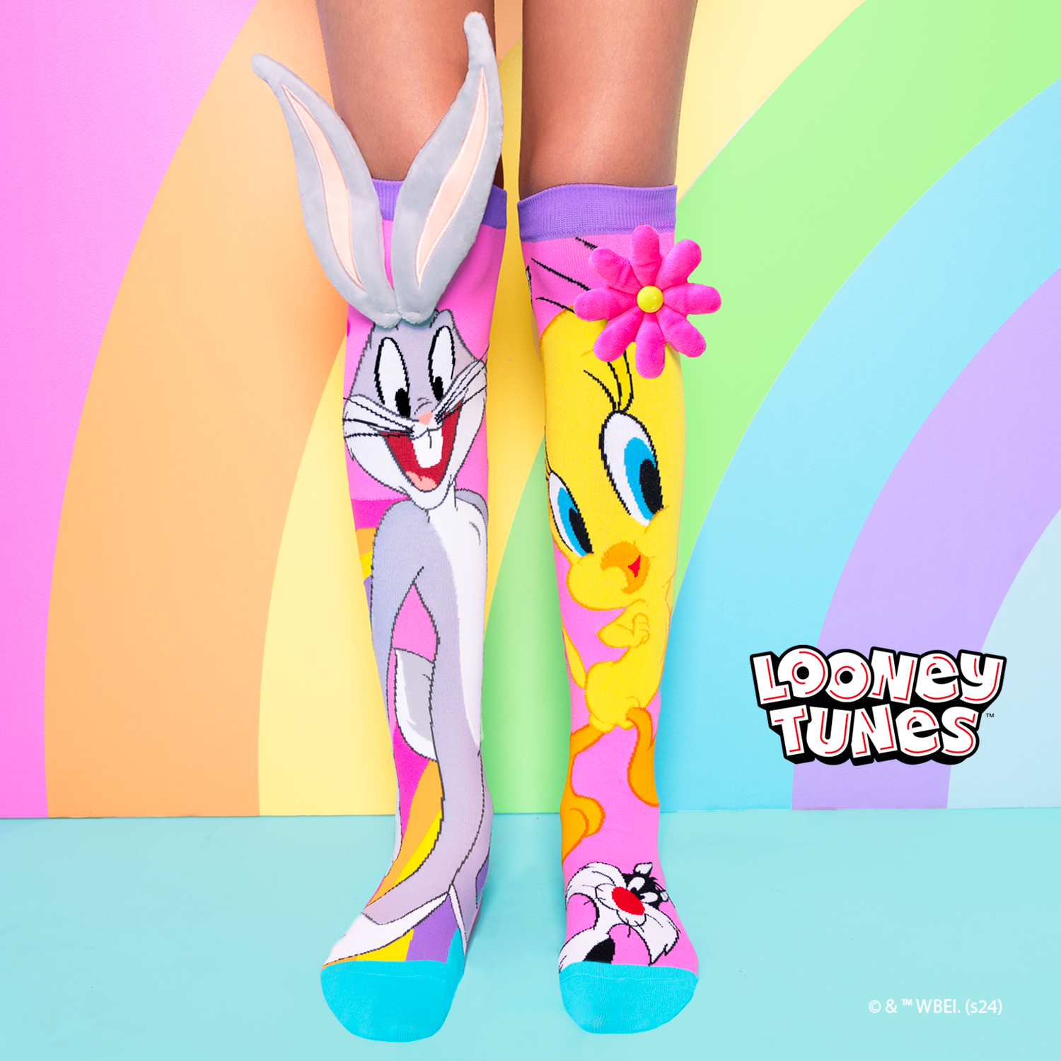 Tweety & Bugs Bunny Socks