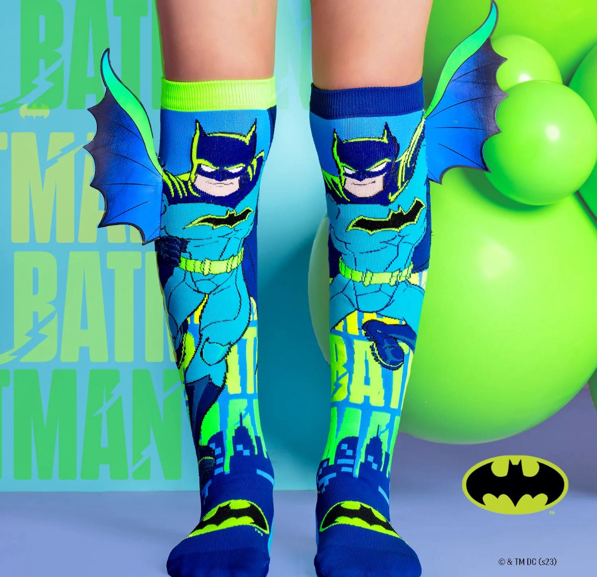 Batman Neon Socks