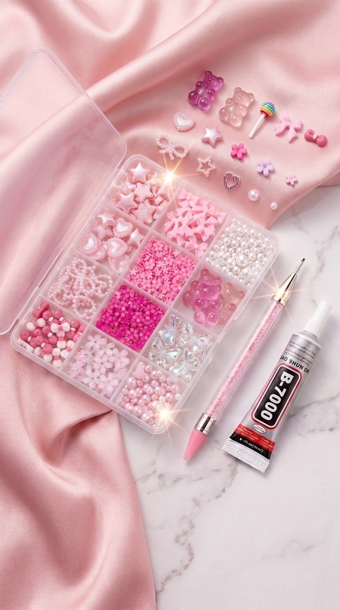 Pink charm kit