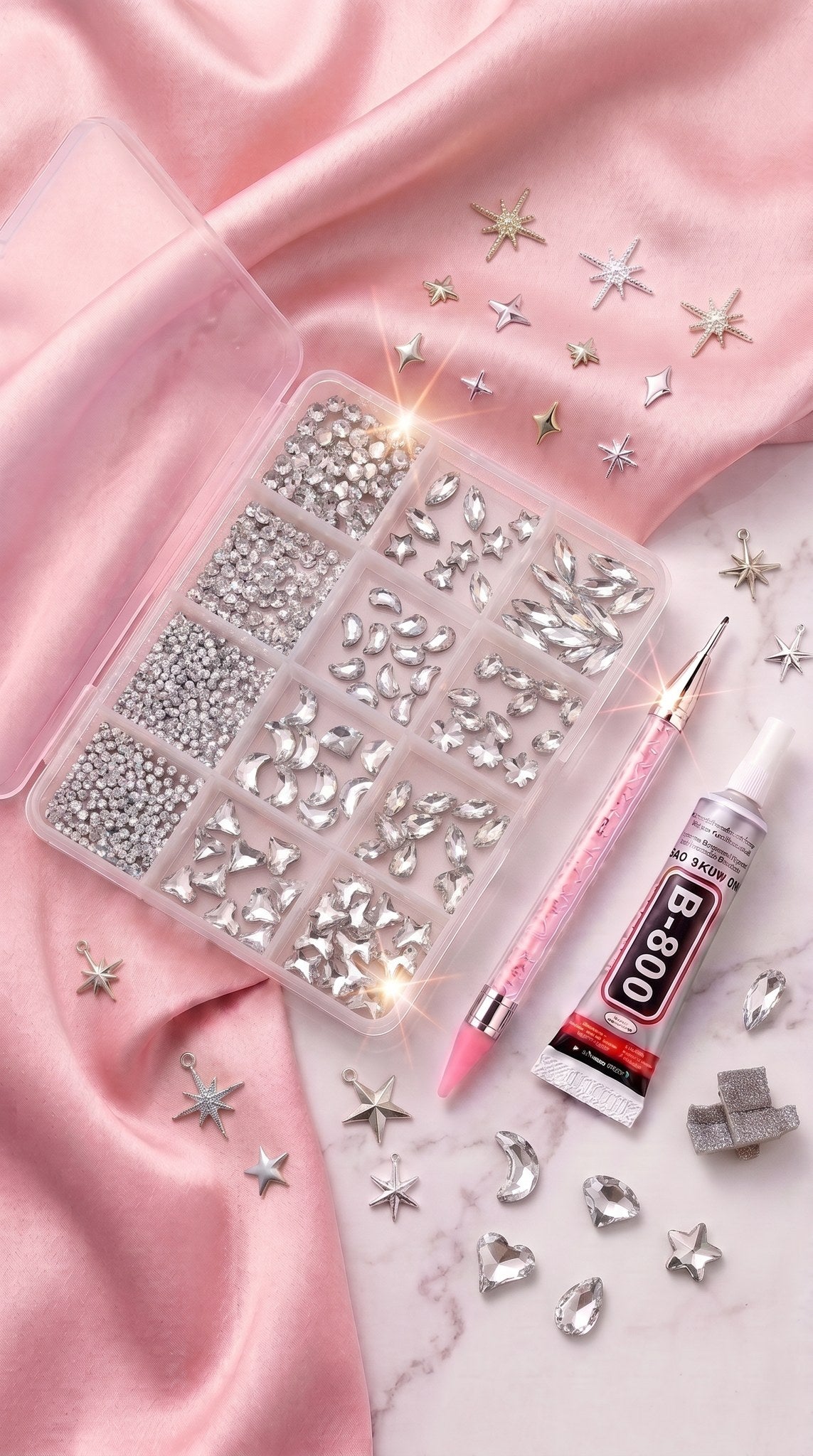 Bedazzling Charm Kit, Silver