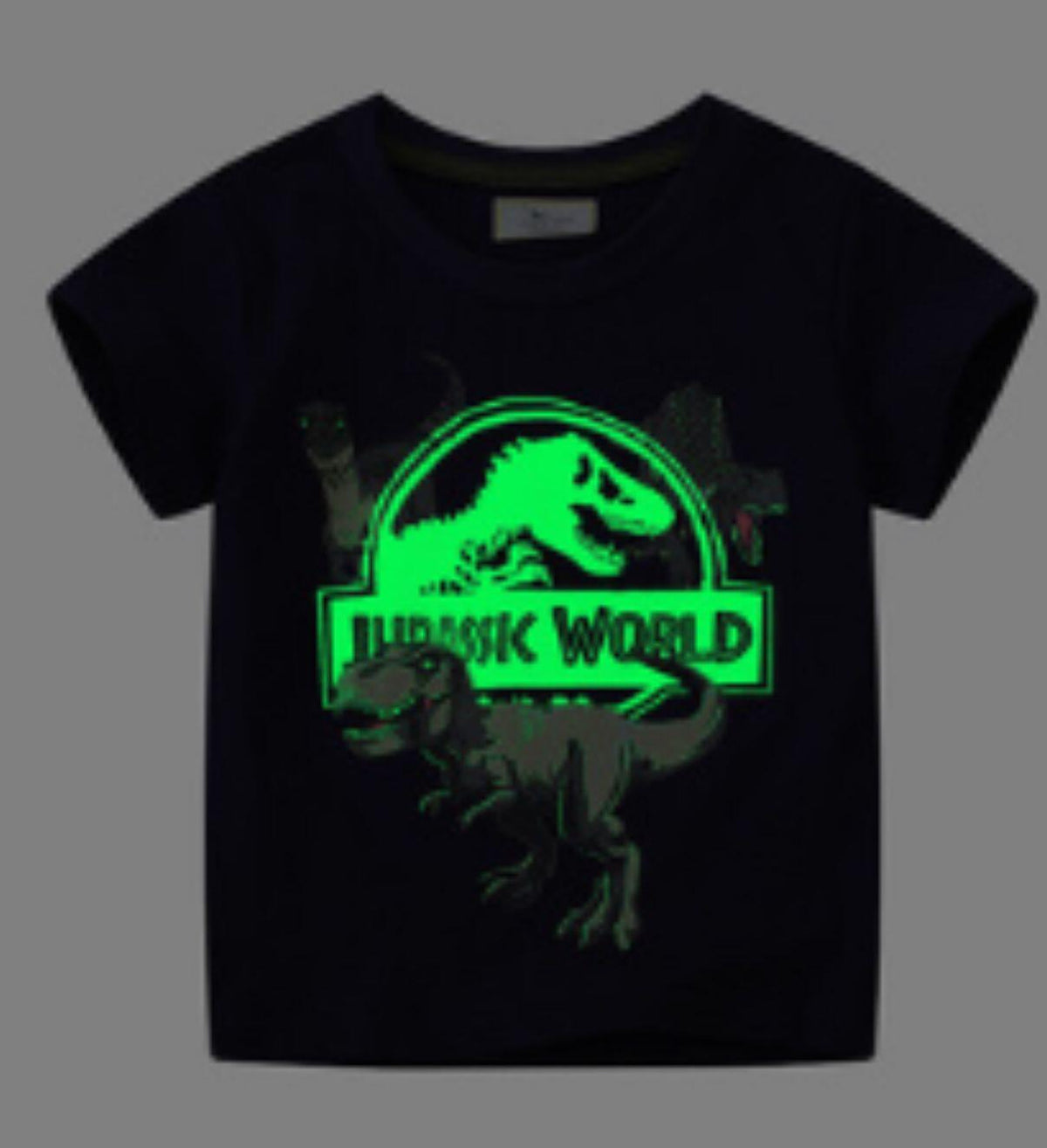 Glow-in-the-Dark Jurassic World T-shirt, Black