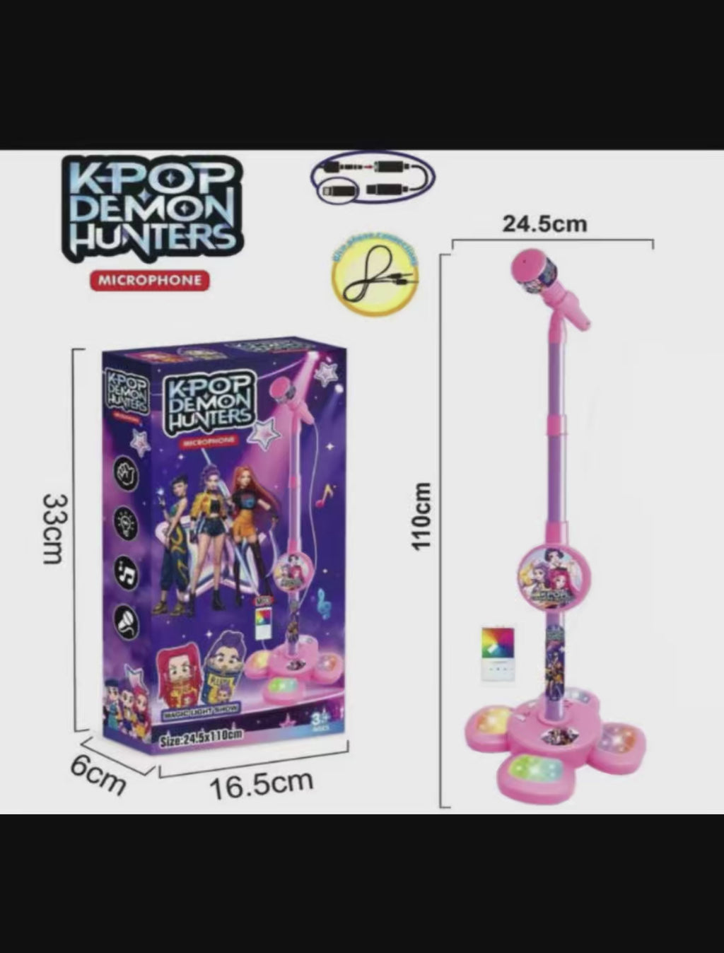 K-Pop Demon Hunters Karaoke Microphone