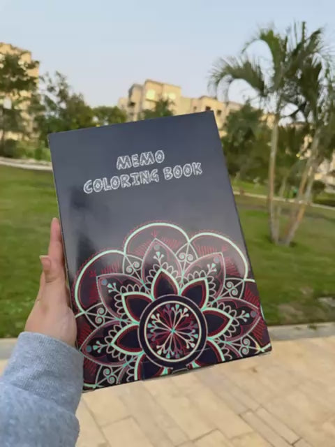 Memo set of 4 Mandala Coloring Books