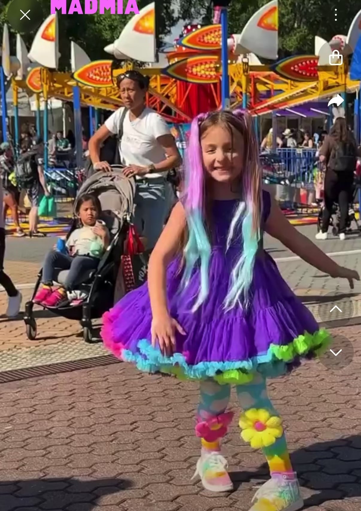 Wonderland Purple  Dress