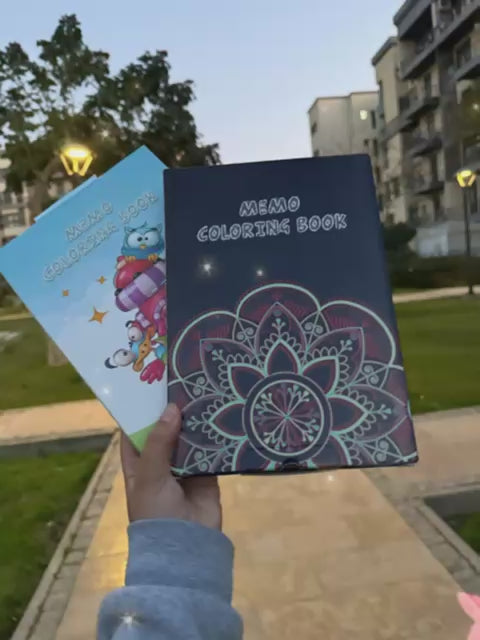 Memo set of 5 Cartoon Coloring Books
