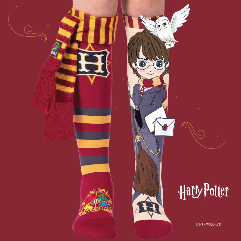 Madmia Harry Potter Gryffindor Scarf 3D Socks