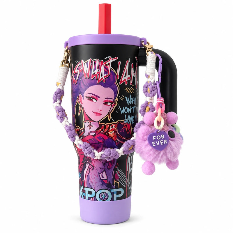 K-Pop Tumbler with Accessories