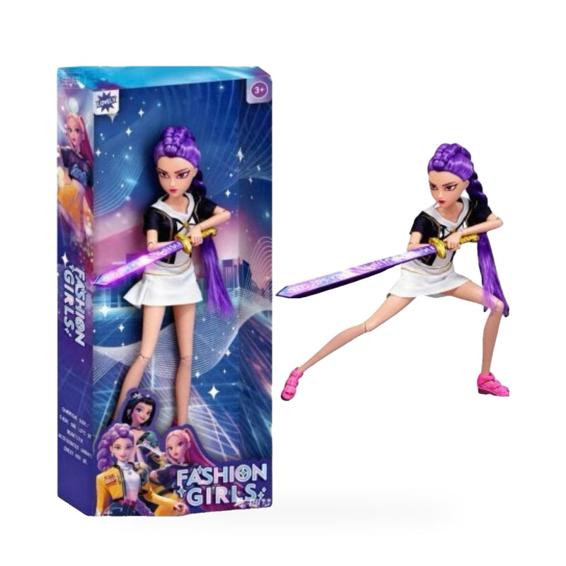 Rumi Singing Doll with Sword (packshot)